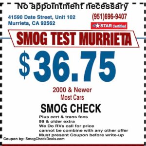 Smog Check Coupon Murrieta