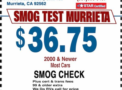 Smog Check Coupon Murrieta